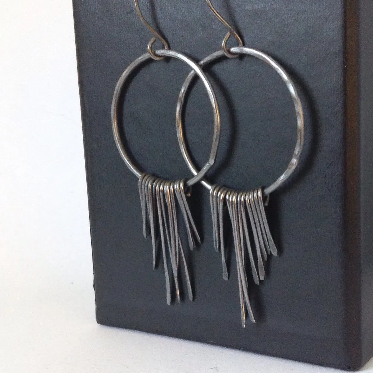 Sterling Silver Bohemian Fringe Earrings