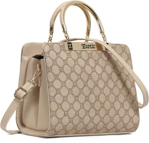 Studded Check Box Pattern handbag for women
