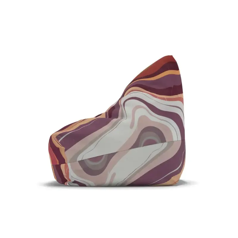 Stylish Maroon Marble Bean Bags for Cozy Comfort