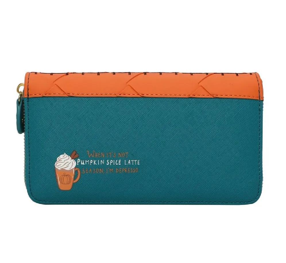 Sugar and Spice Coffee Shop Large Ziparound Wallet