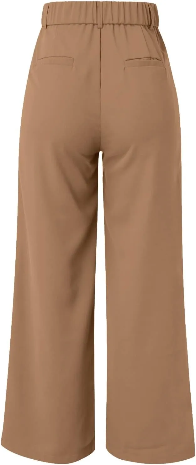 Summer Pants for Women 2024 Trendy Women Wide Leg Pants for Women Work Business Casual High Waisted Dress