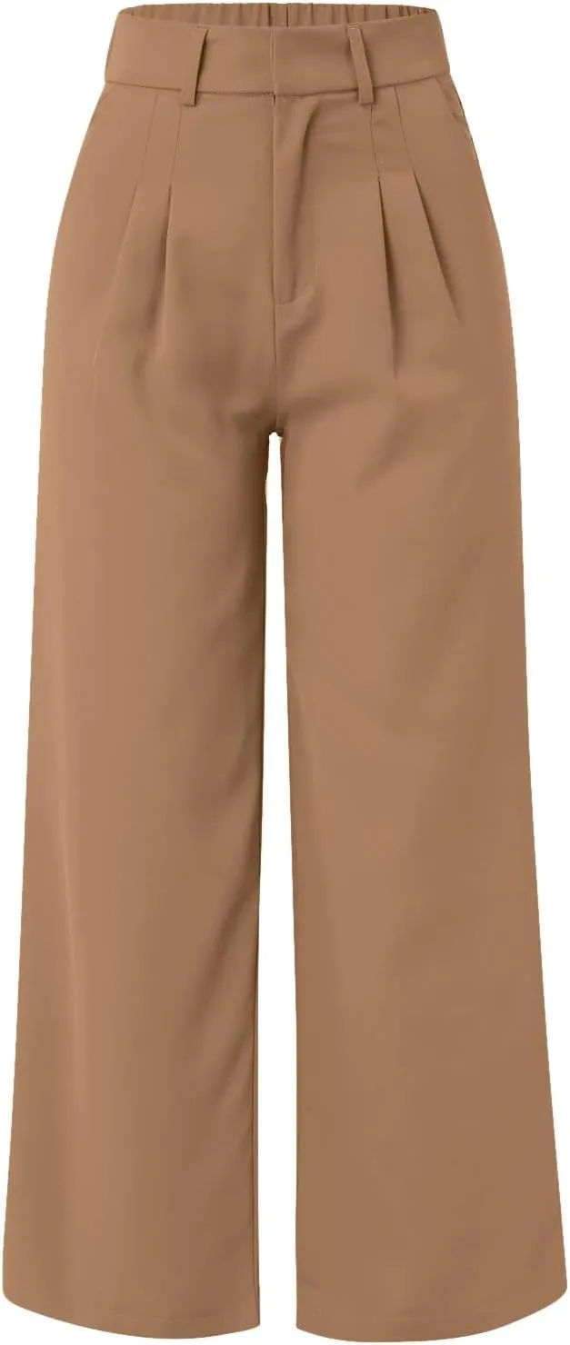 Summer Pants for Women 2024 Trendy Women Wide Leg Pants for Women Work Business Casual High Waisted Dress
