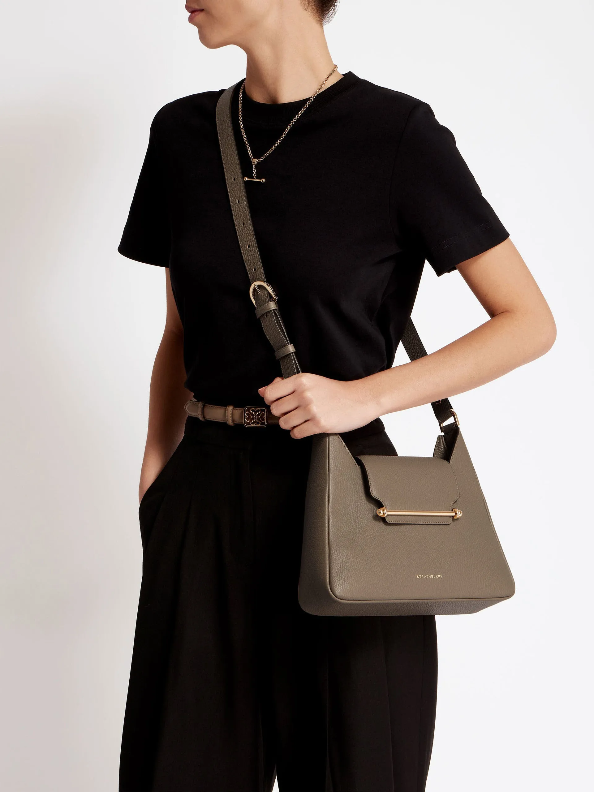 taupe Multress hobo shoulder bag