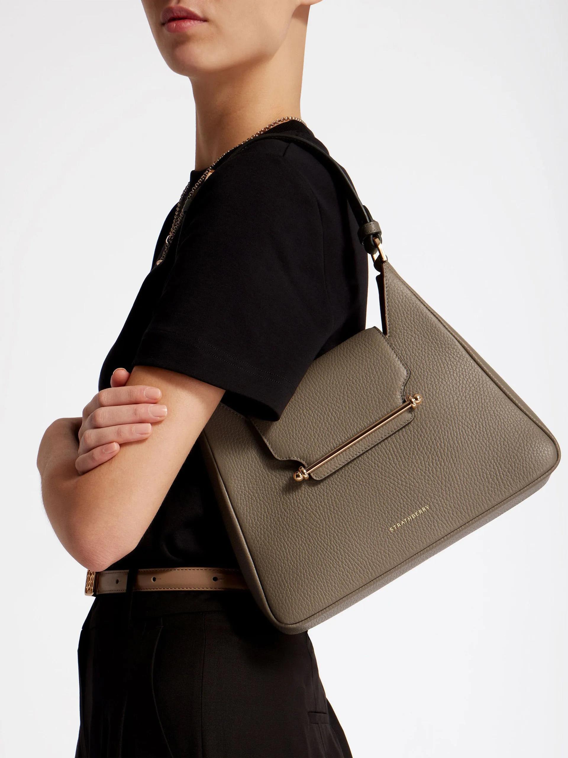 taupe Multress hobo shoulder bag