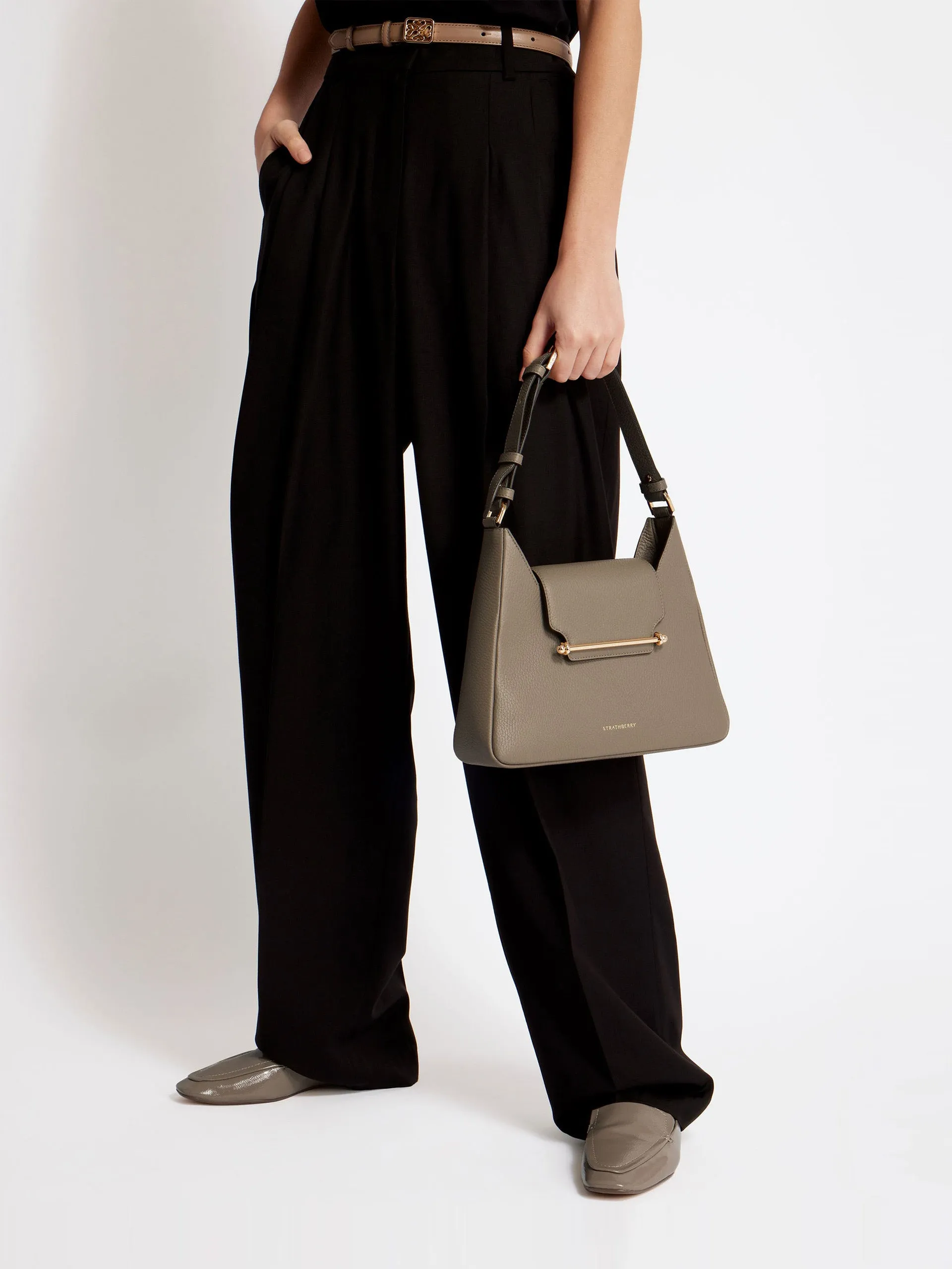 taupe Multress hobo shoulder bag