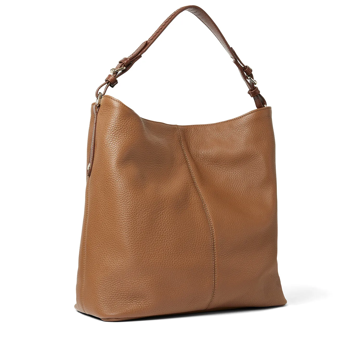 Tetbury Tote Handbag Pebbled Tan Leather