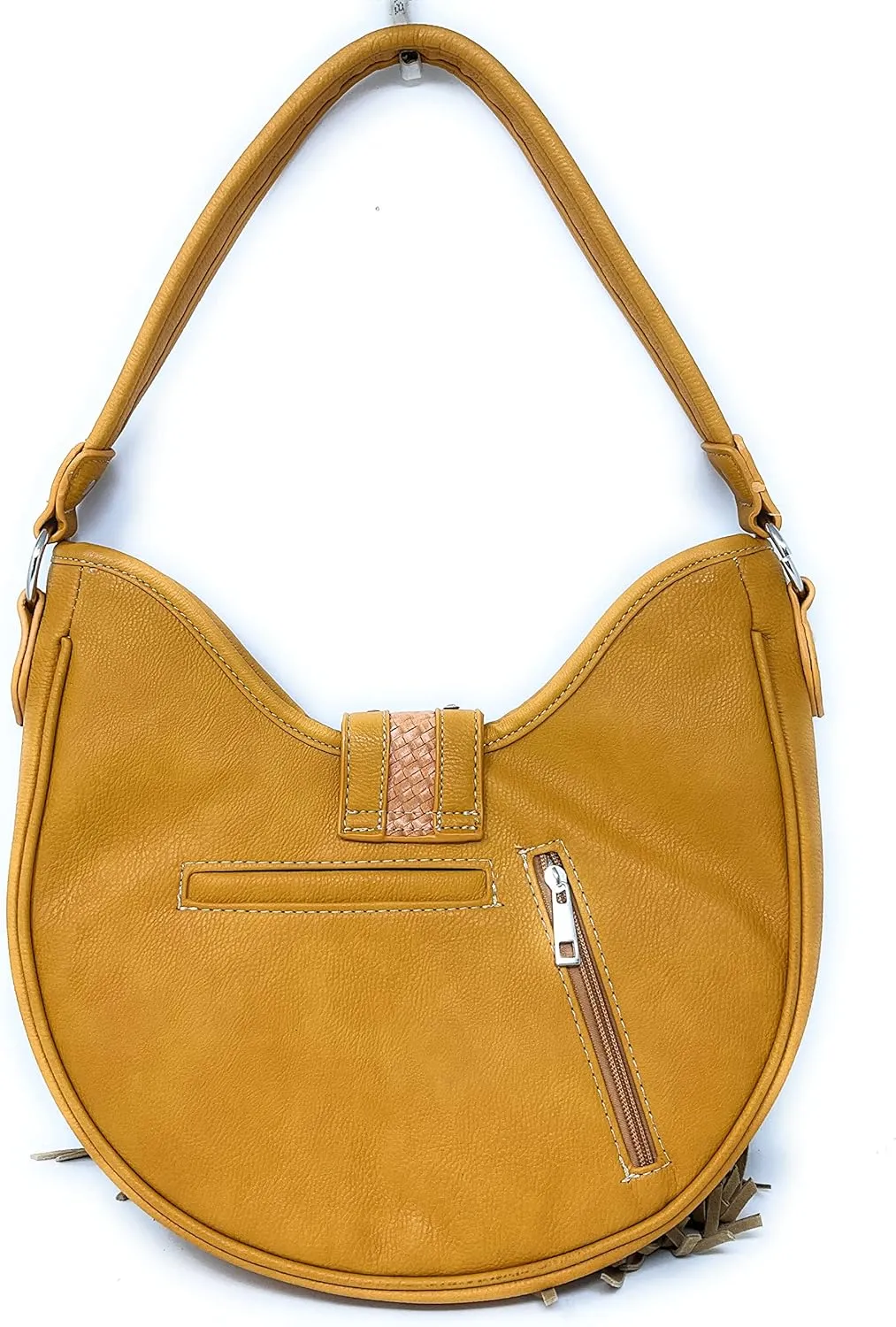 Texas West Western Style Rhinestone Concho Buckle Basketweave Concealed Carry Purse Women Shoulder Bag in 4 colors