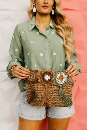 The Eliza Braided Fringe Handbag