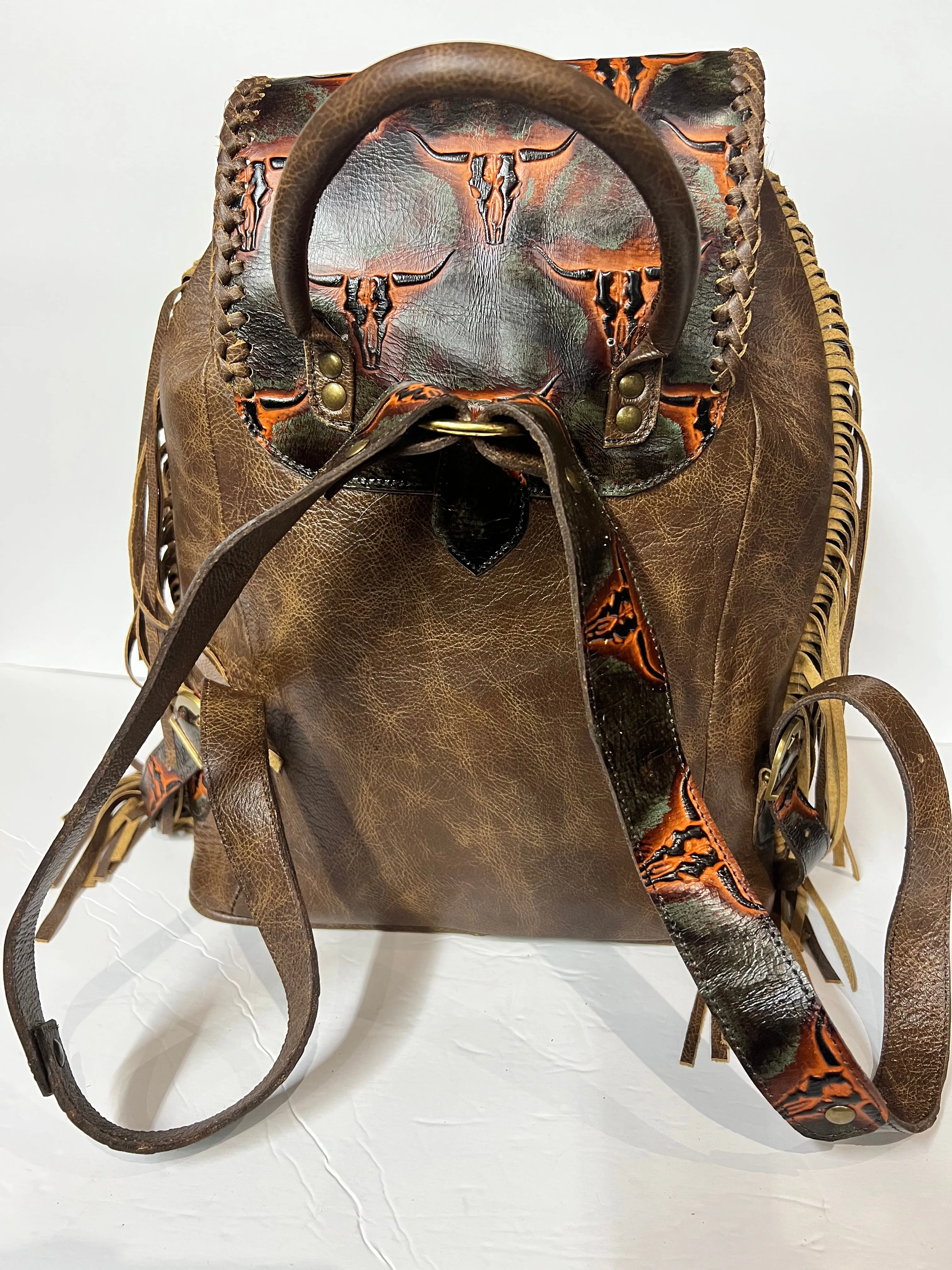 The Jody Deluxe Backpack with western buckles