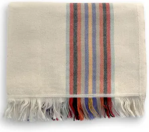 The Loomia 100% Cotton Striped Turkish Beach Towel (Oversized XL, Sand Free, Quick Drying, Compact)