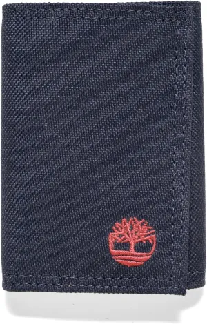Timberland Men's Trifold Nylon Wallet, Navy, One Size