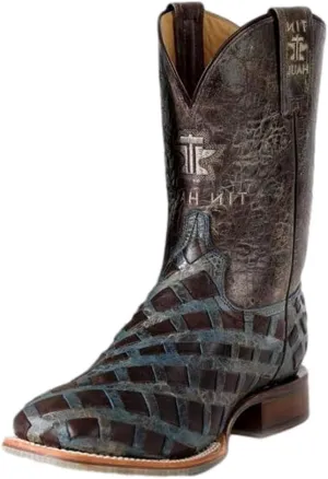 Tin Haul Western Boots Mens Knotted Leather Brown 14-020-0077-0542 BR