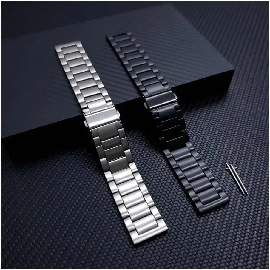 Titanium Metal Strap 22mm 20mm 18mm 16mm Watch Band Quick Release Universal Bracelet Smart Watch Replacement Wristband Business