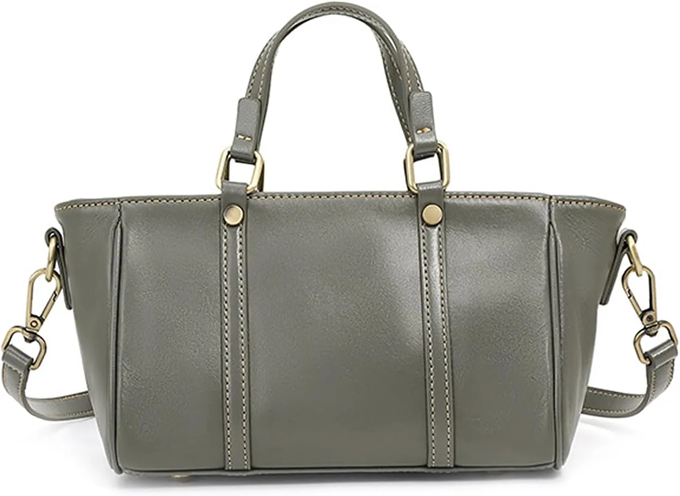 Tote Bag for Women, Genuine Leather Crossbody Handbag Purse, Satchel Designer Shoulder with 2 Shoulder Straps