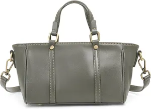 Tote Bag for Women, Genuine Leather Crossbody Handbag Purse, Satchel Designer Shoulder with 2 Shoulder Straps