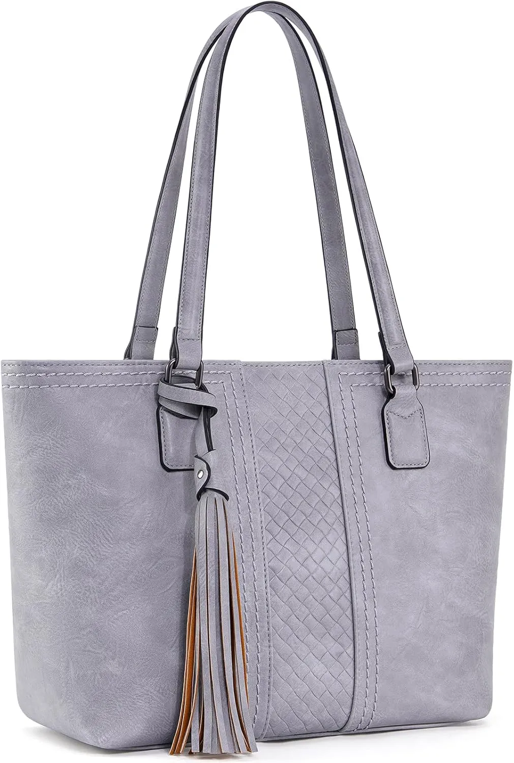 Tote Bag for Women,Leather Top Handle Satchel Purses and Handbags For Women,Trendy Hobo Shoulder Bags With Tassels