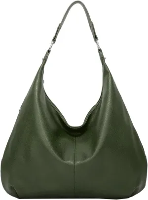 Trendy Vegan Leather Crescent Shoulder Bag Women’s Tote Handbag Satchel Crossbody Purse Work Slouchy Bag