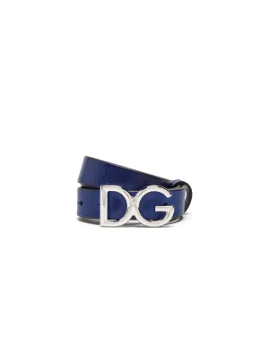 Tumbled leather belt
