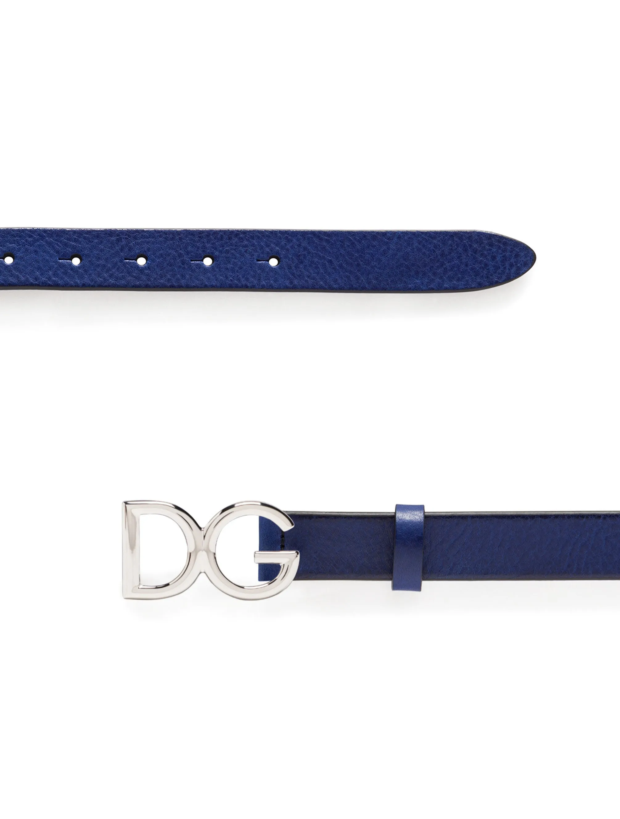Tumbled leather belt