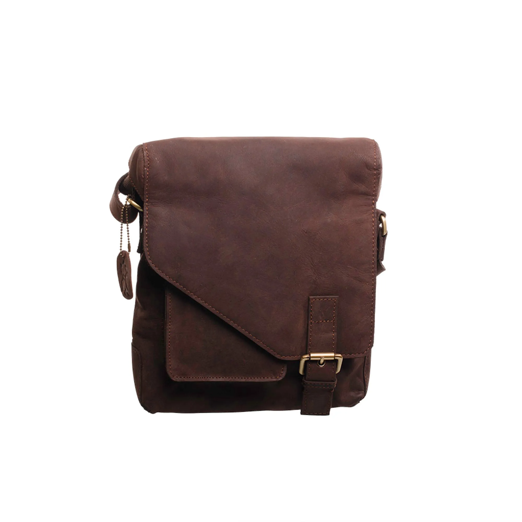 Uni-sex Flapover Cross Body - 'Madagascar' -  (New England Buff)