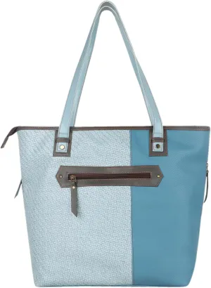 Vaan & Co. Vegan Leather Evelyn Shoulder Tote Bag, 17x13x3 Inches, Main Compartment with Organizer, Exterior Pocket, 1.06 lbs