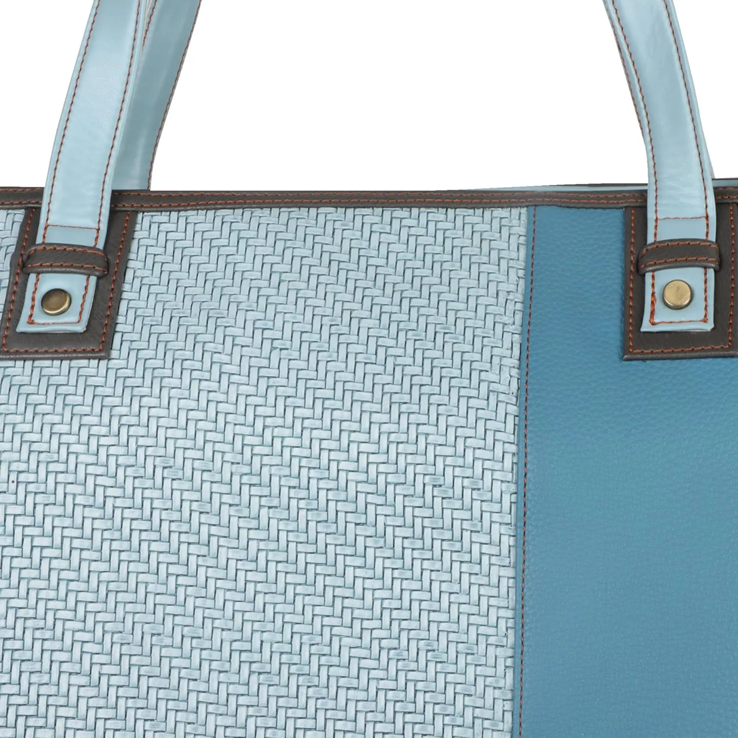 Vaan & Co. Vegan Leather Evelyn Shoulder Tote Bag, 17x13x3 Inches, Main Compartment with Organizer, Exterior Pocket, 1.06 lbs