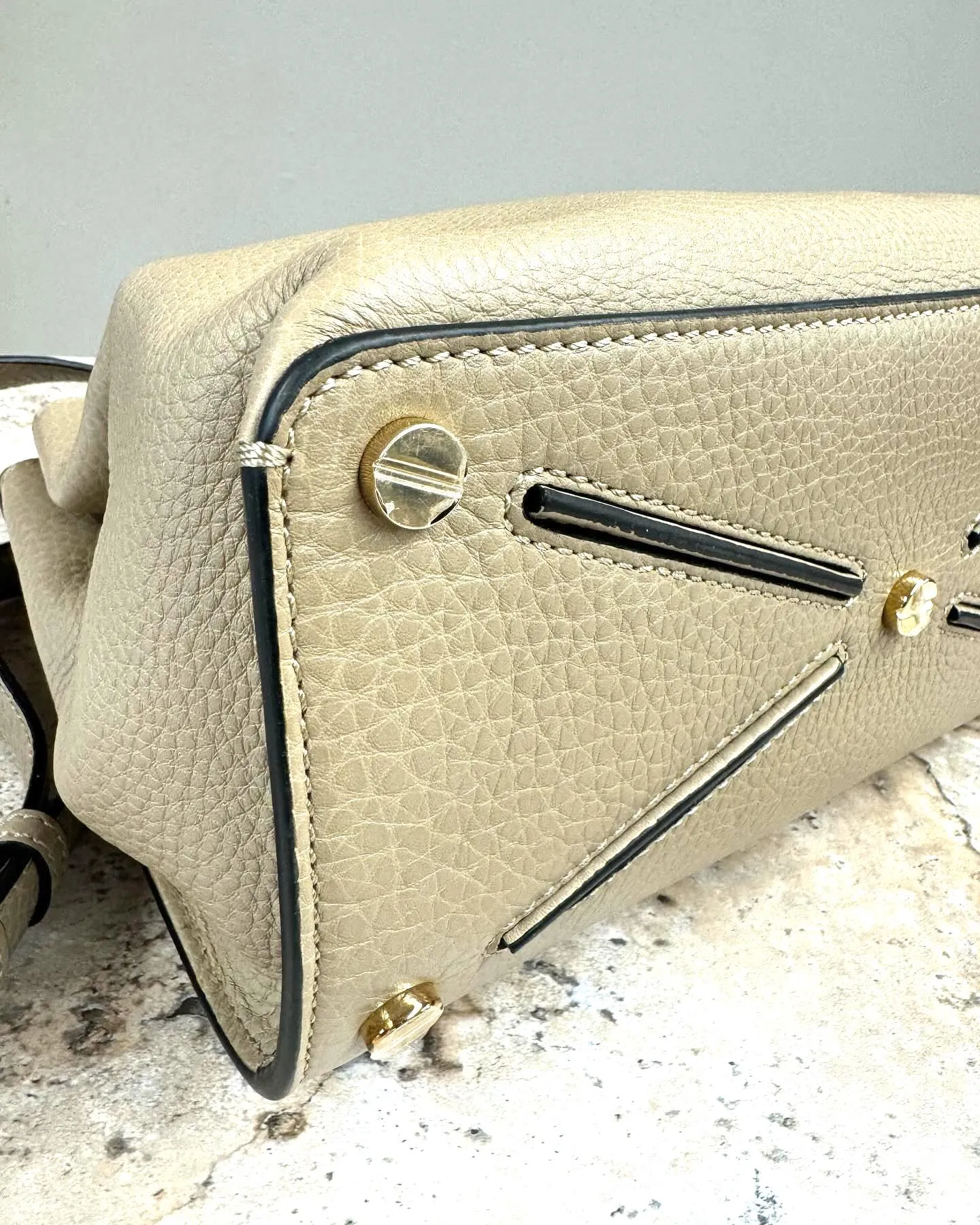 VALENTINO GARAVANI JOYLOCK CALFSKIN LEATHER SATCHEL