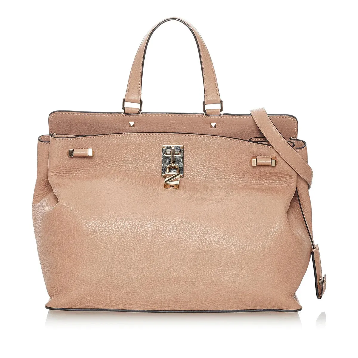 VALENTINO GARAVANI JOYLOCK CALFSKIN LEATHER SATCHEL