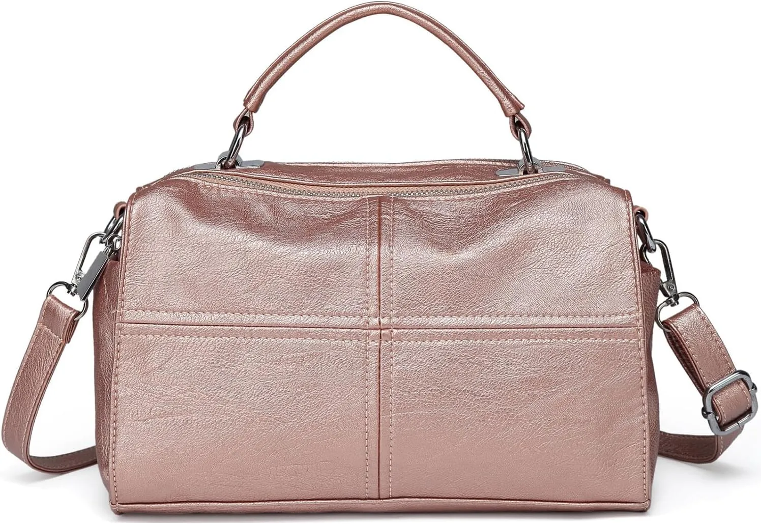 VASCHY Crossbody Bags for Women, Vegan Leather Top Handle Satchel Handbag Fashion Shoulder Bag Purse