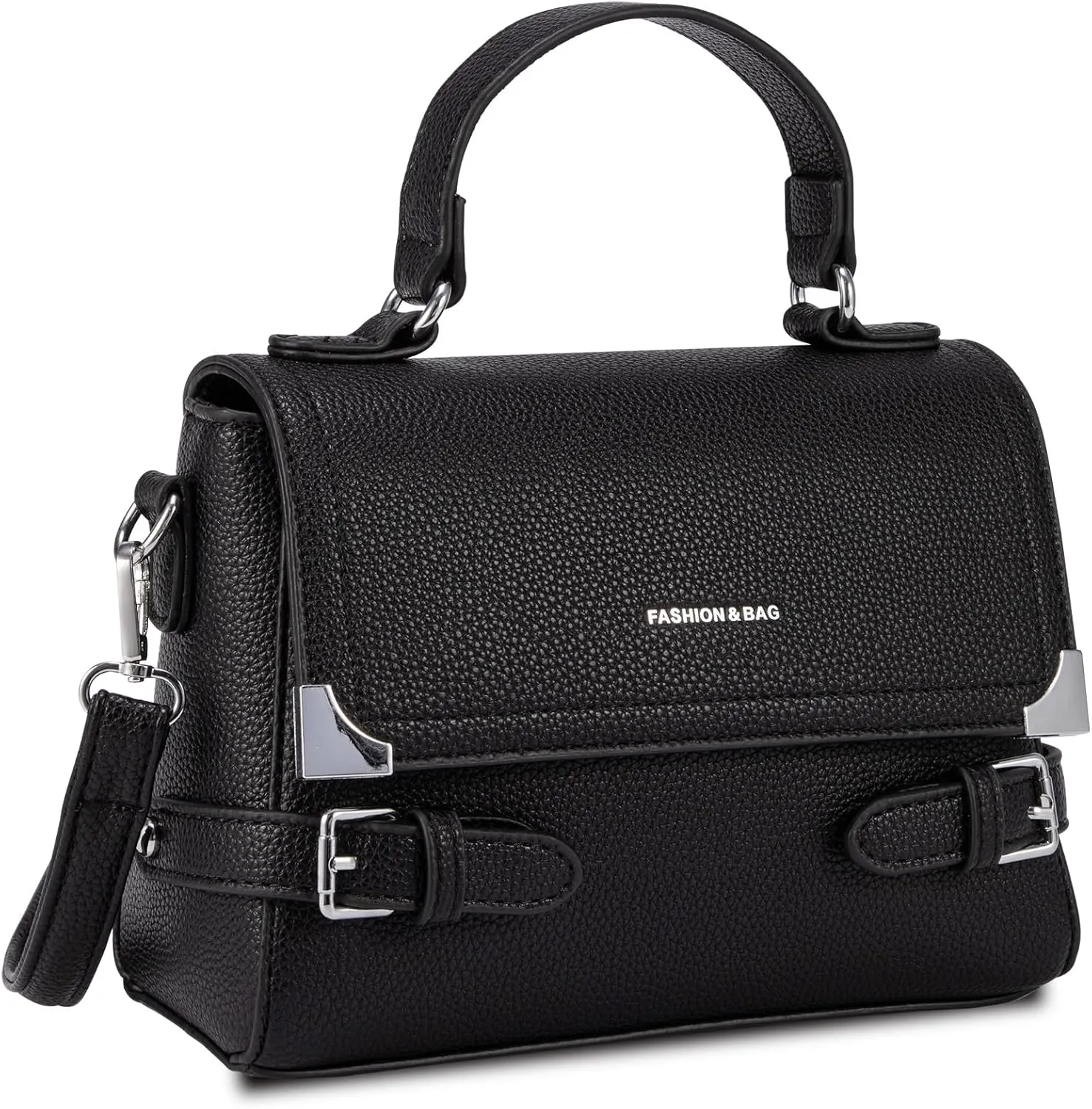 Vegan Leather Crossbody Bags for Women Trendy Medium Designer Cross Body Handbags Shoulder Purse 2025(black)