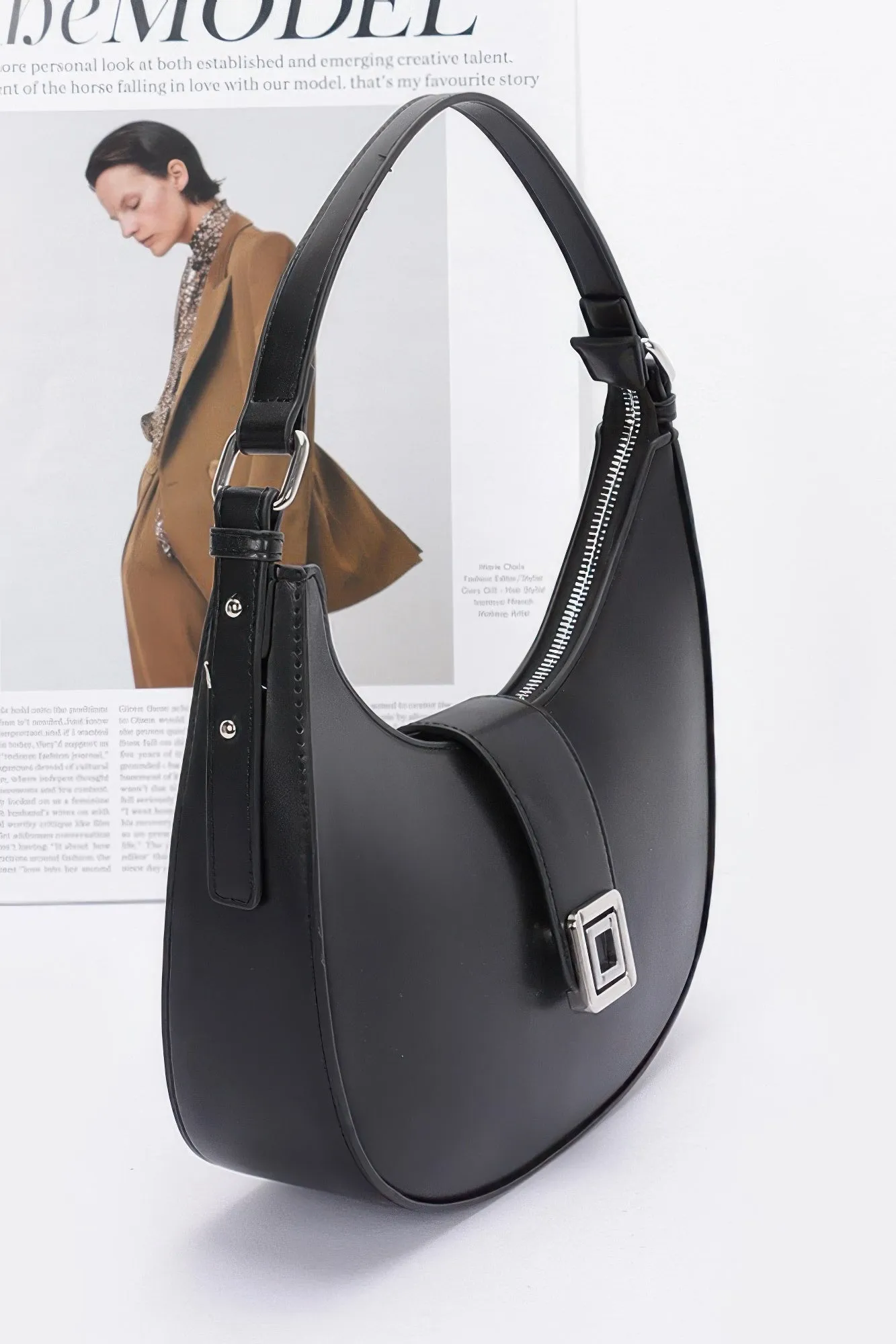 Vegan Leather Hobo Bag