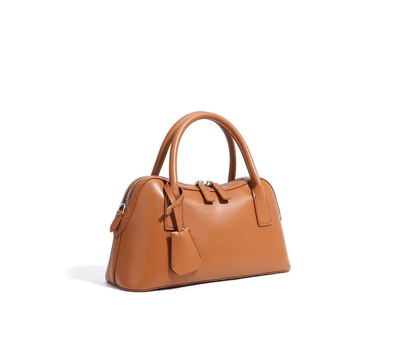 Veloria™ Split Leather Boston Bag