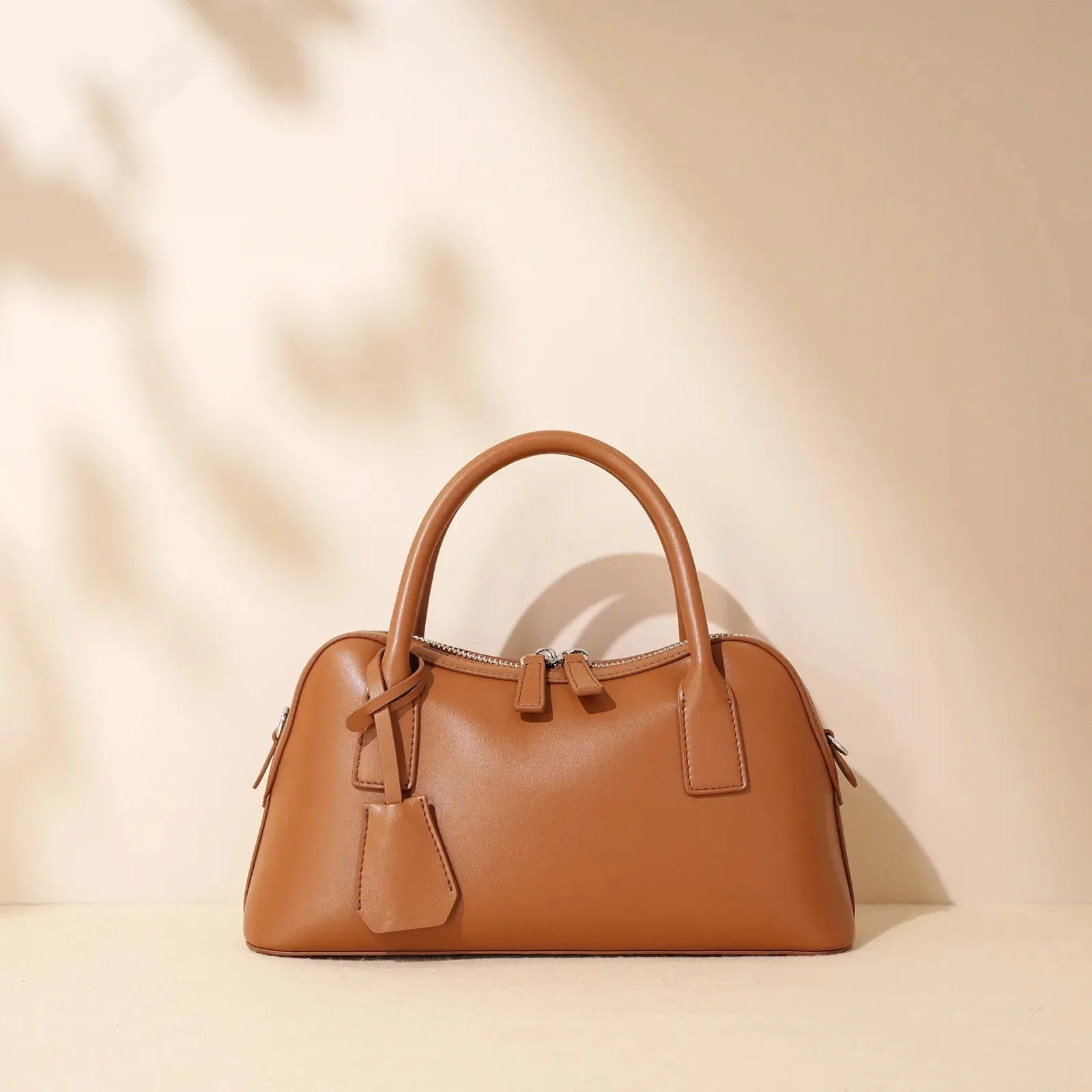 Veloria™ Split Leather Boston Bag