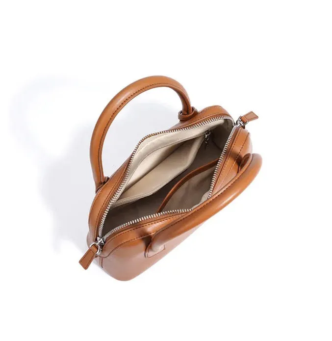 Veloria™ Split Leather Boston Bag