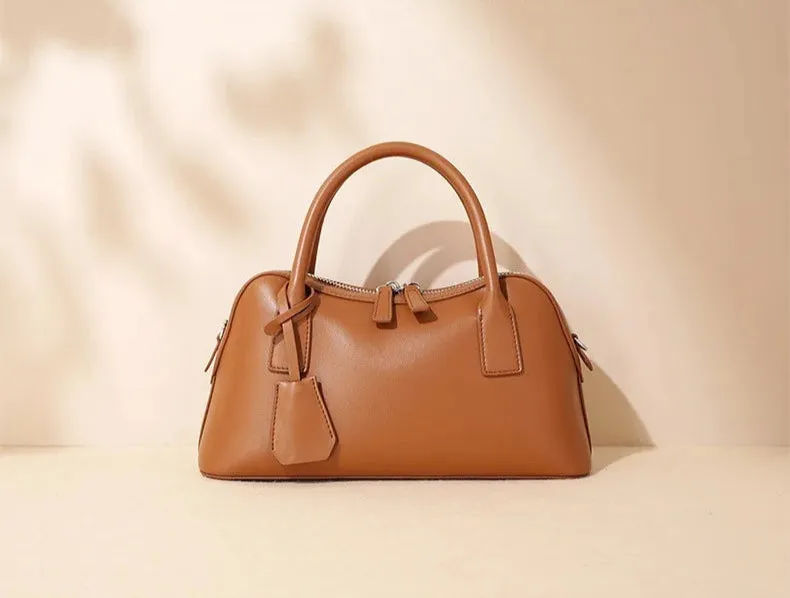 Veloria™ Split Leather Boston Bag