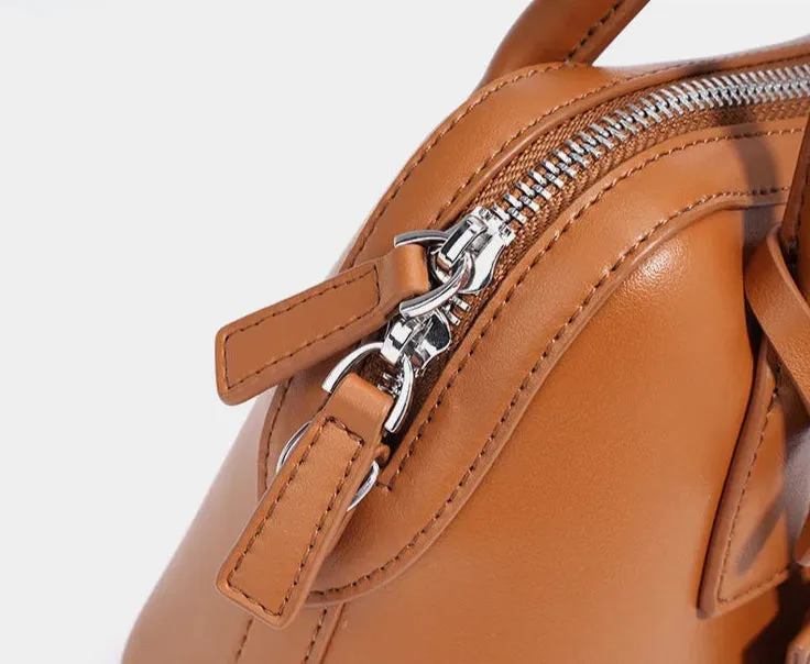 Veloria™ Split Leather Boston Bag
