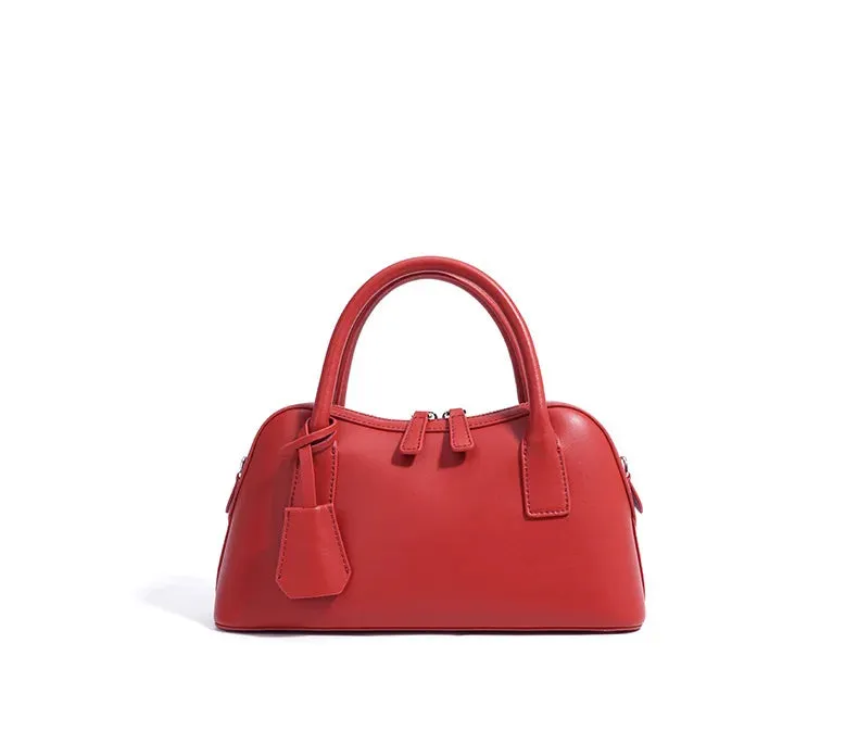 Veloria™ Split Leather Boston Bag