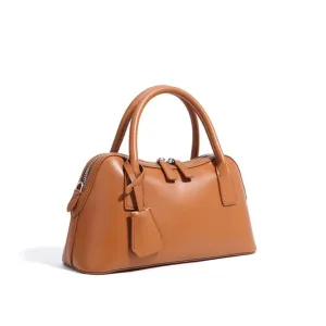Veloria™ Split Leather Boston Bag