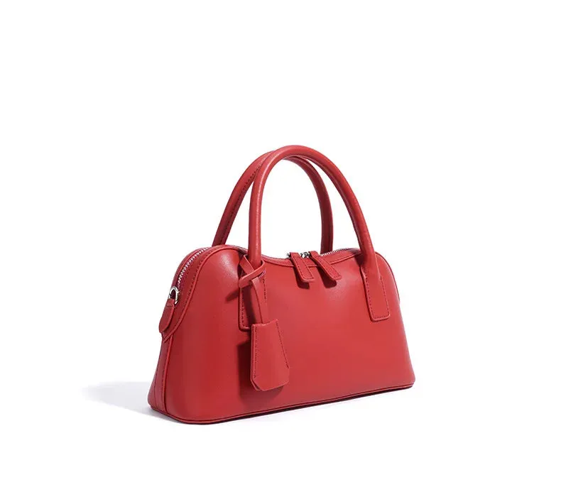 Veloria™ Split Leather Boston Bag