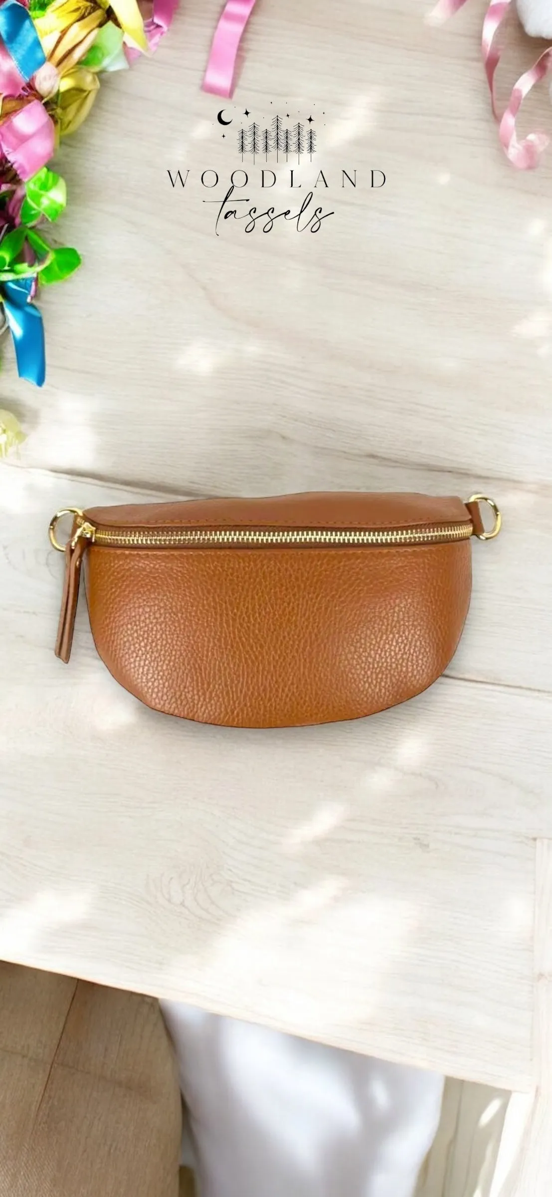 Vera Leather Metallic Sling Bag