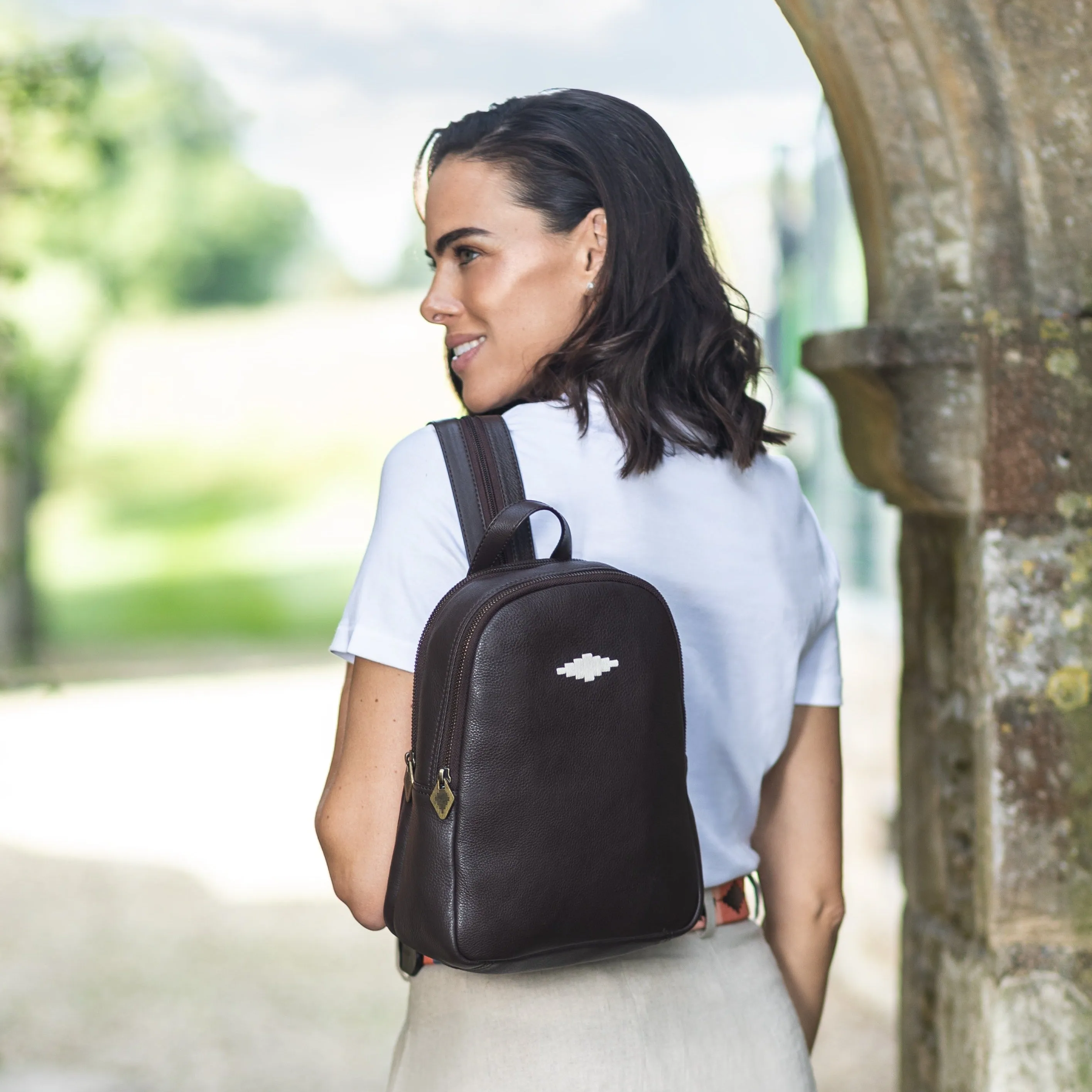Viajera Small Backpack - Tan Leather