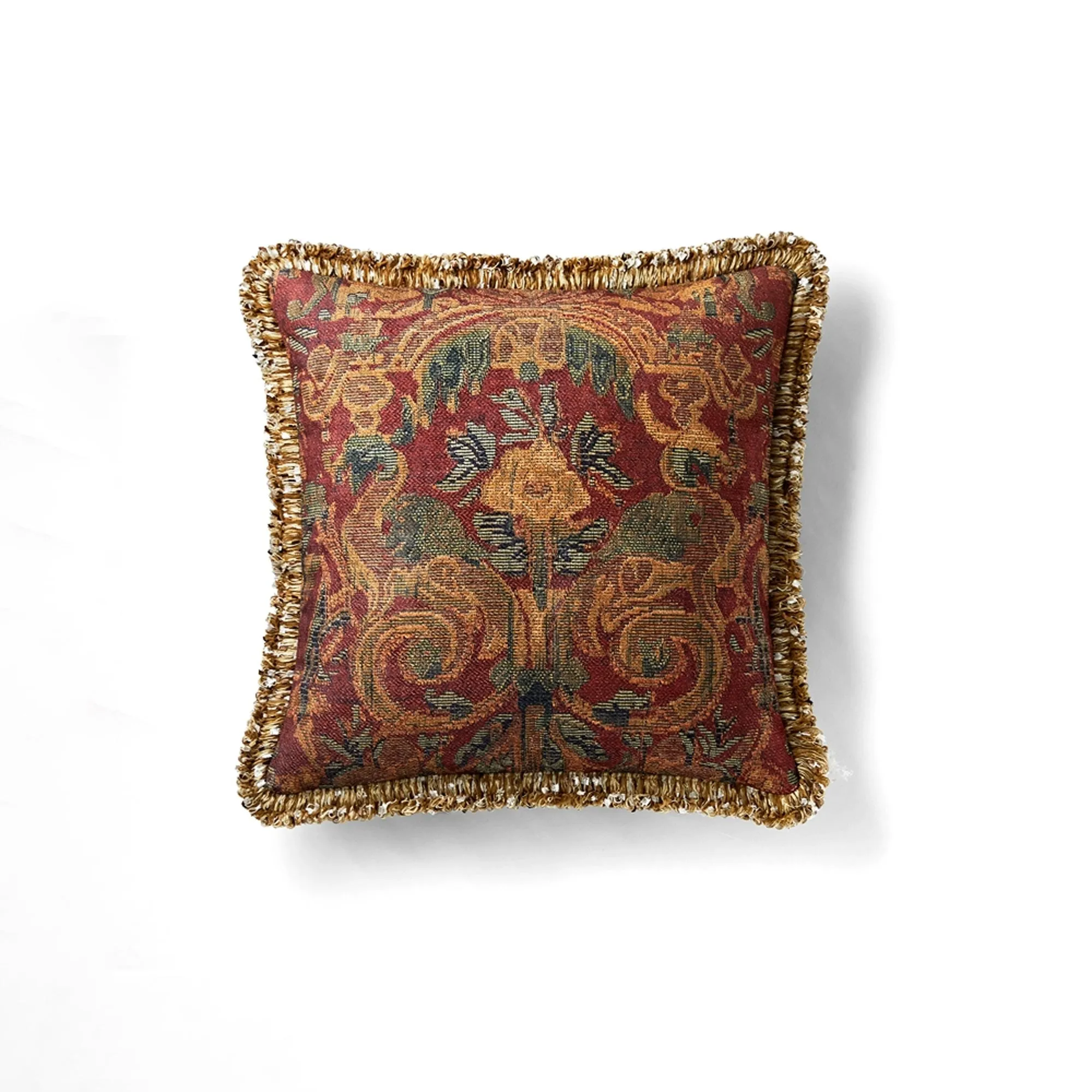 Vintage Tapestry Fringe Throw Pillow Cover