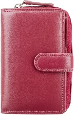 Visconti Heritage-33 Ladies Multi Soft Leather Card Holder Wallet and Purse Red