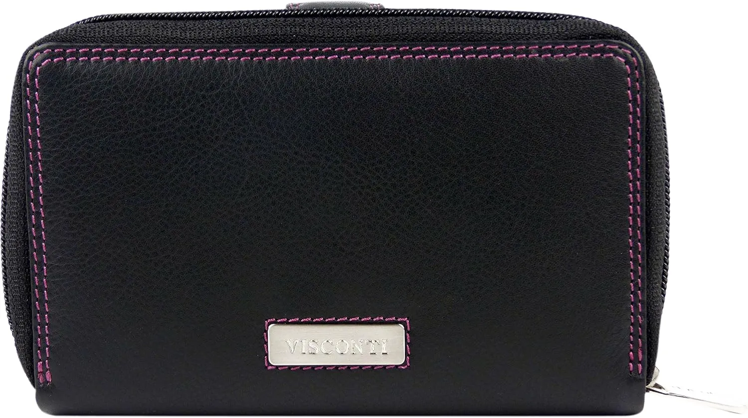 Visconti Women's Leather Purse Wallet - & Berry Colour - Gift Boxed
