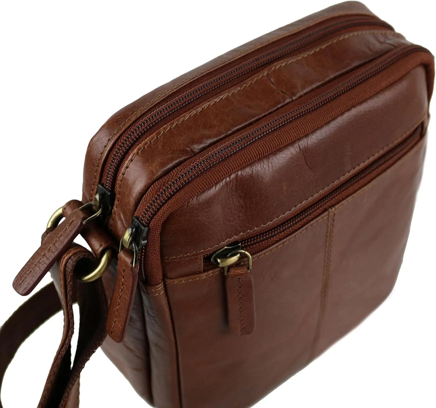 Visconti Women's Small Leather Cross Body Bag By ; Merlin Travel