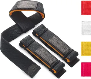 WARM BODY COLD MIND Lasso Lifting Wrist Straps for Cross Training - Rated at 770 lb - Hand Wraps for Olympic Weightlifting, Powerlifting, Weight Lifting, Bodybuilding Strength Deadlift Gym Bar, Cotton