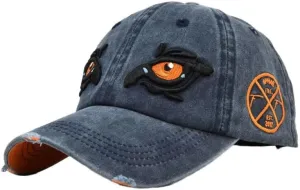 Washed Cotton Baseball Caps for Women Men Eagle Eye Embroidery Snapback Hat Vintage Dad Hat Outdoor Sports Casquette Trucker Cap