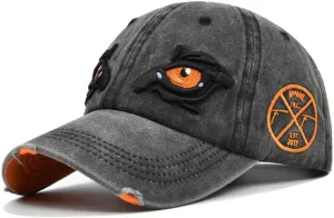 Washed Cotton Baseball Caps for Women Men Eagle Eye Embroidery Snapback Hat Vintage Dad Hat Outdoor Sports Casquette Trucker Cap