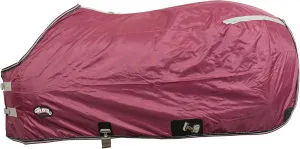 Weaver Leather 420D Nylon Stable Sheet Horse Blanket - Double Buckle Front Closures for Easy on and Off, Burgundy, 72"