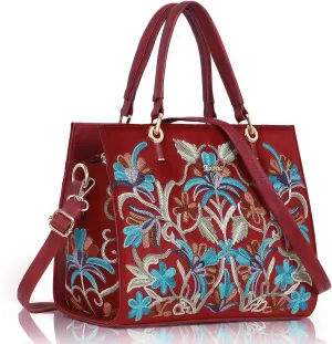 Wedding Collection Embroidered Velvet Fabric Hand Bag for Women